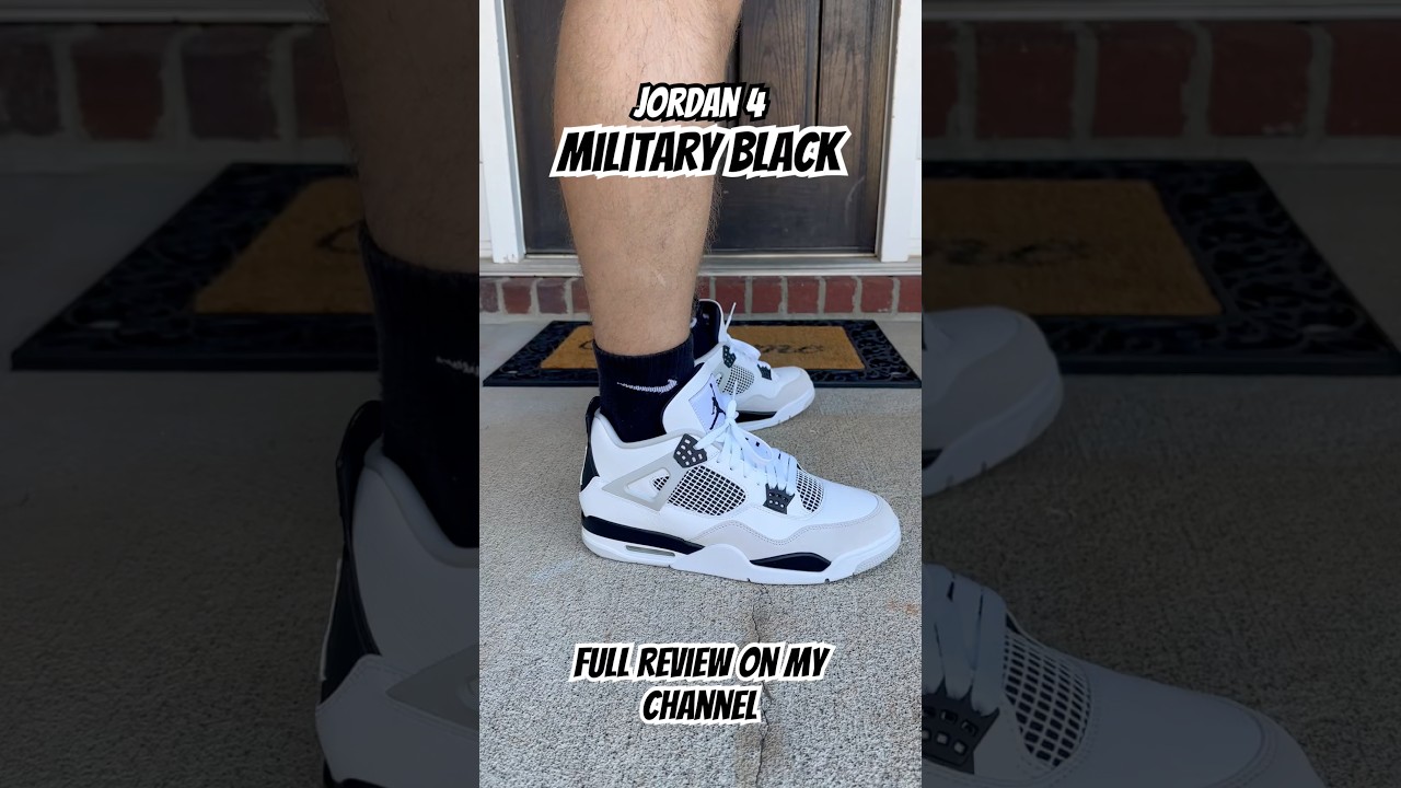 Jordan 4 Military Black! Full review on my channel #jordan #shoes #review