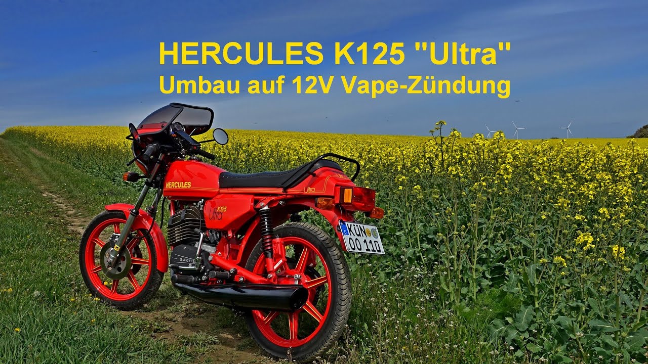 HERCULES K125 - Umbau auf  12V Vape