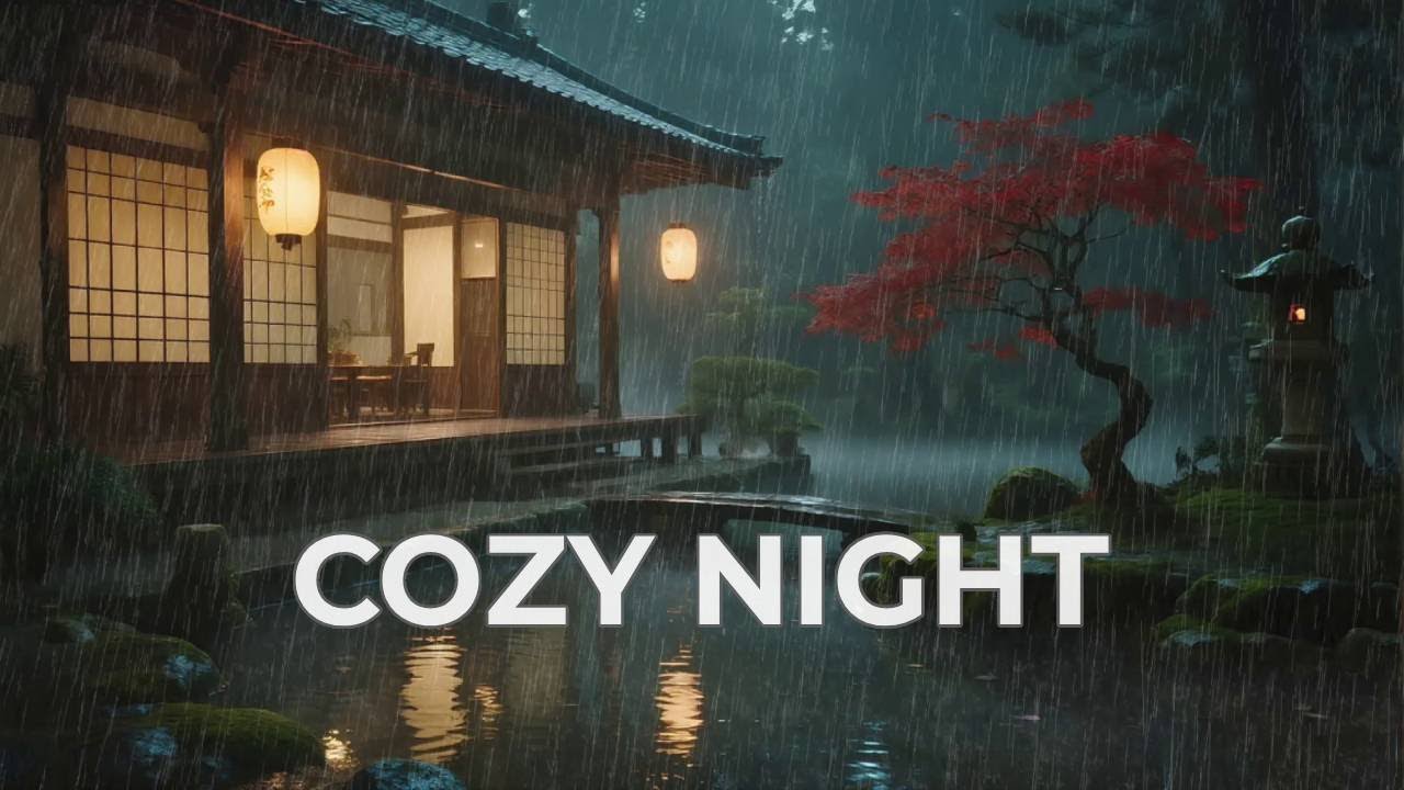 🔴 Deeply Soothing Rain Drip at Zen Temple Veranda to Help You Fall Asleep Instantly 🏠