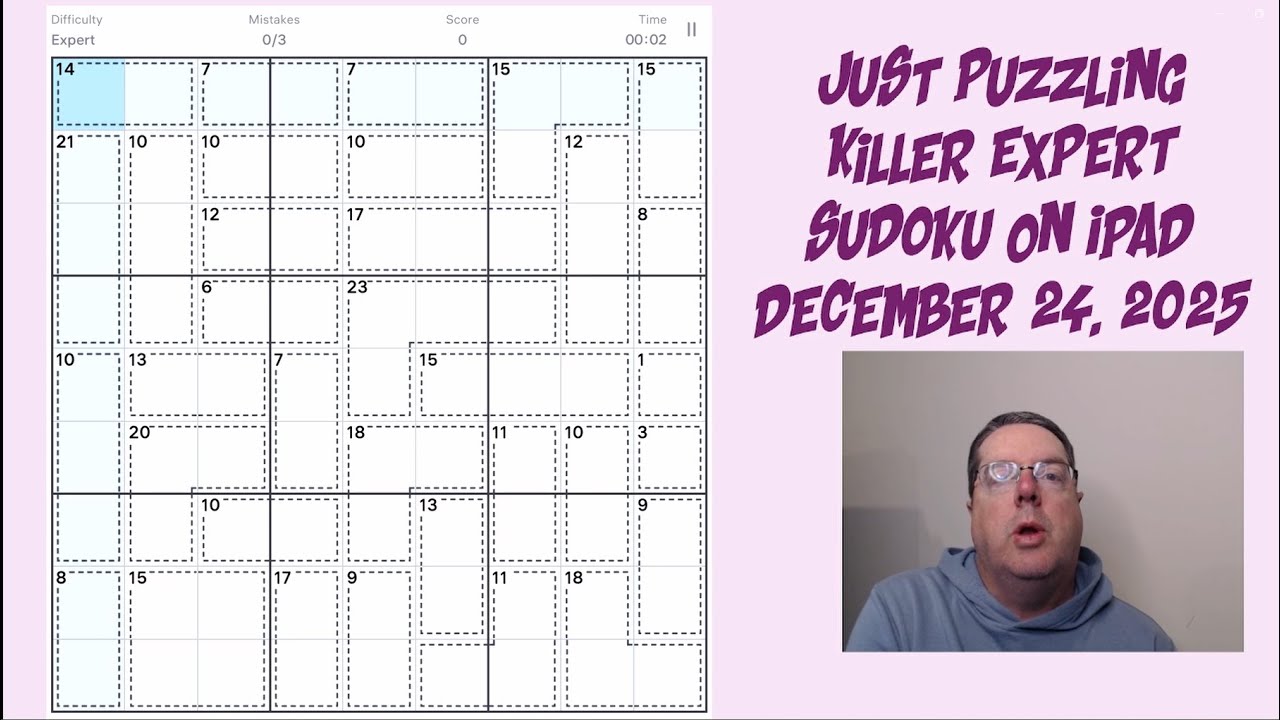 Learning Killer Sudoku By Doing and Explaining | December 24 2025
