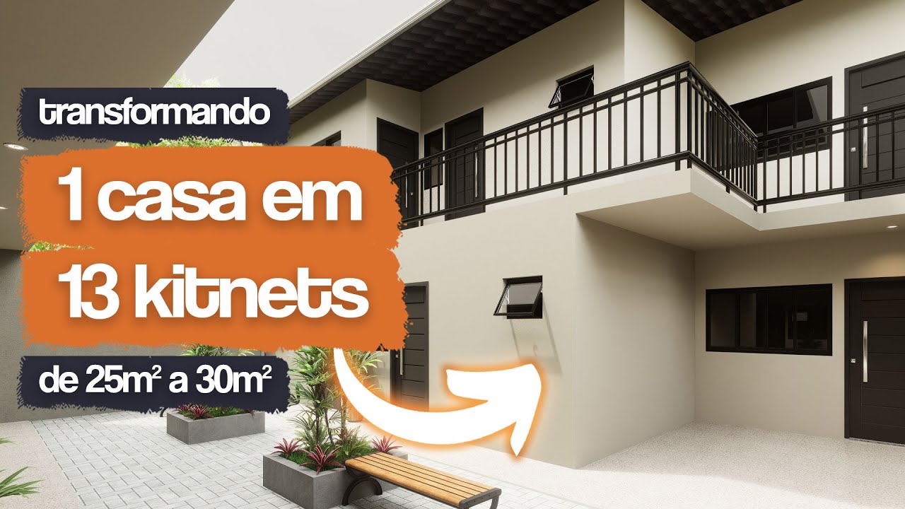 Reforma Inteligente: 1 Casa virou 13 kitnets para aluguel! Transformação do imóvel ANTES x DEPOIS