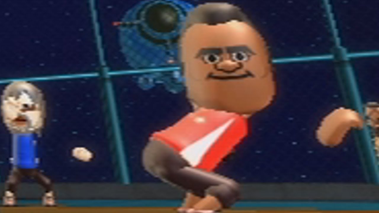 wii sports resort raging and funny moments - basketball vs tommy... again