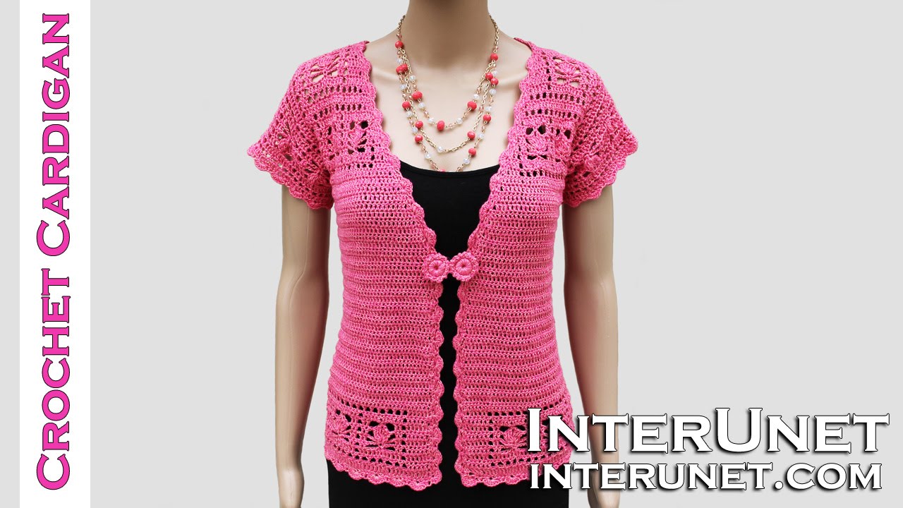 How to crochet lace cardigan jacket