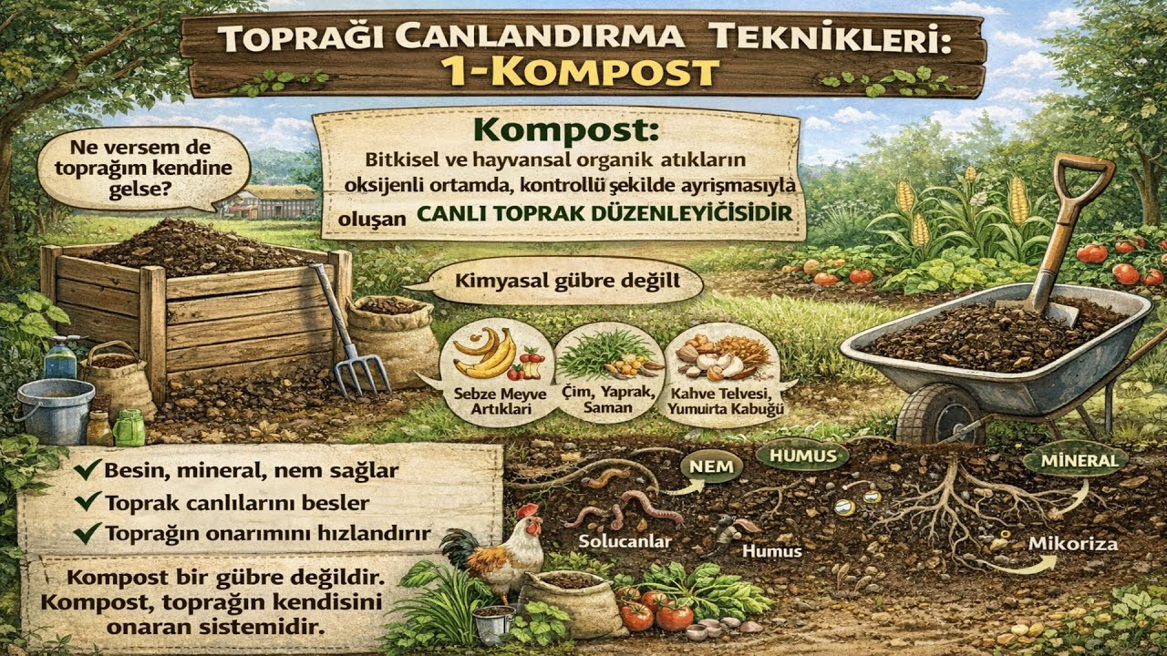 Toprağı Canlandırma Teknikleri |1 - Kompost