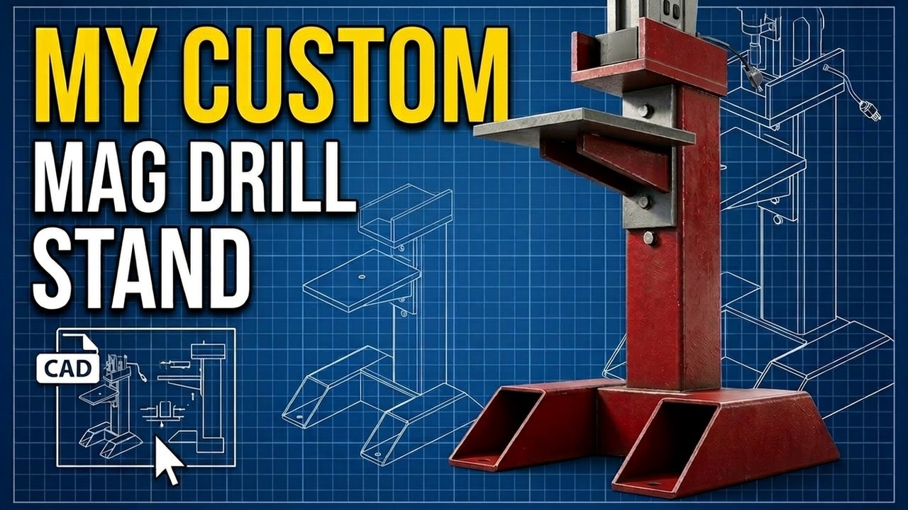 DIY Heavy Duty Mag Drill Stand | Evolution EVOMAG42 Shop Upgrade!