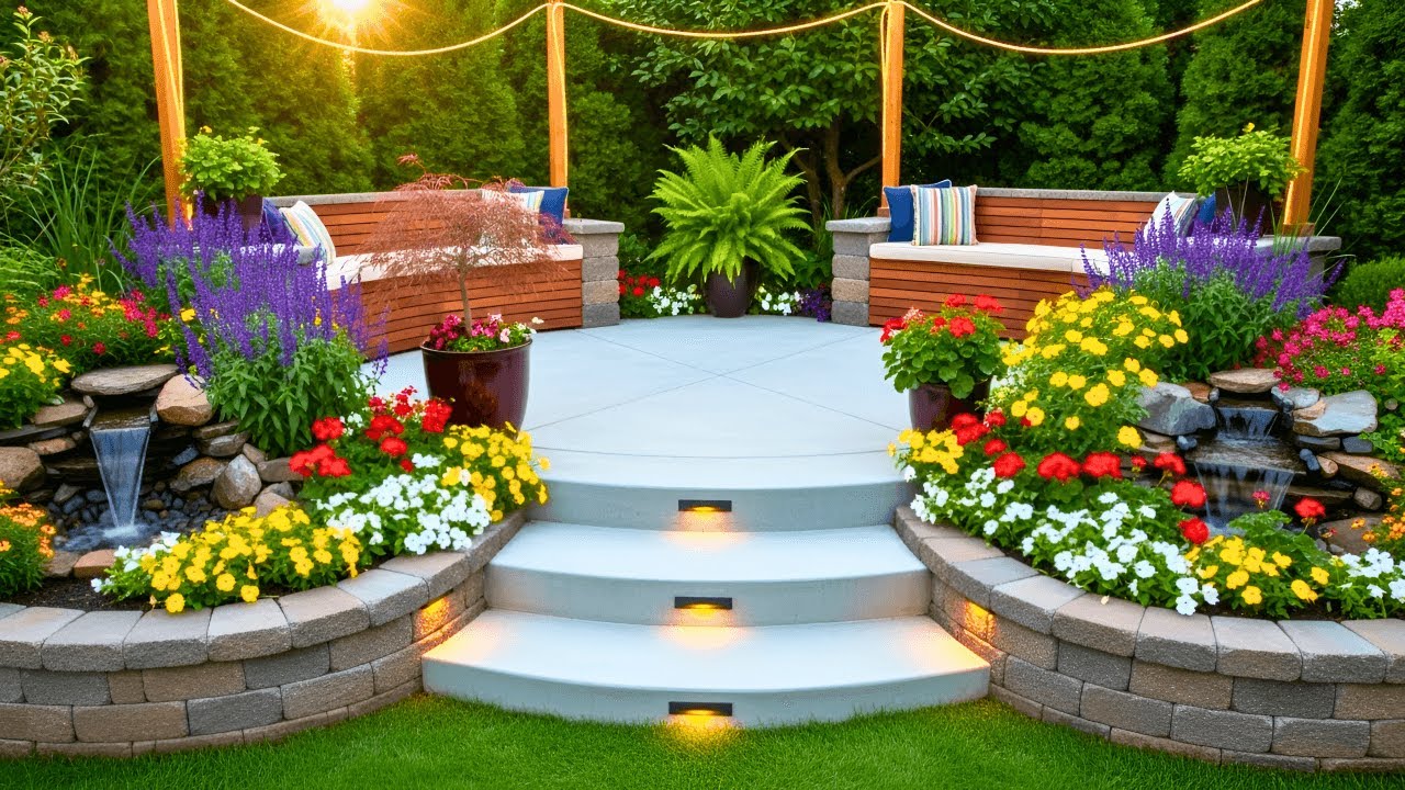 100+ Concrete Patio Ideas 2026: Stamped Concrete, Modern Backyard Design, Colors, Layouts & Lighting