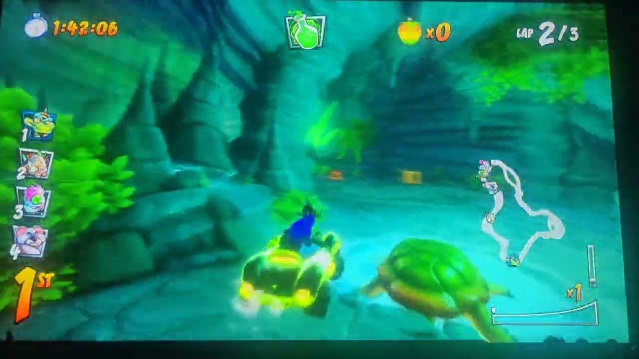 ctr mystery caves gameplay