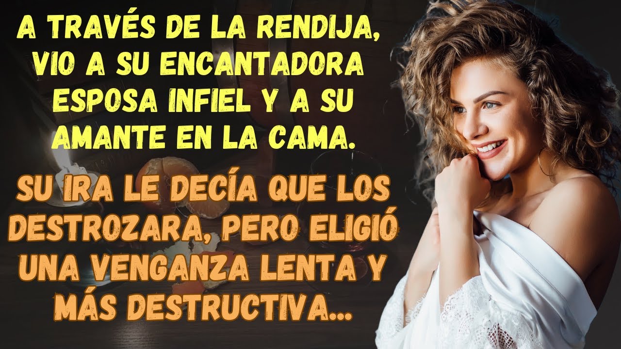 A Través De La Rendija, Vio A Su Encantadora Esposa Infiel Y A Su Amante En La Cama...