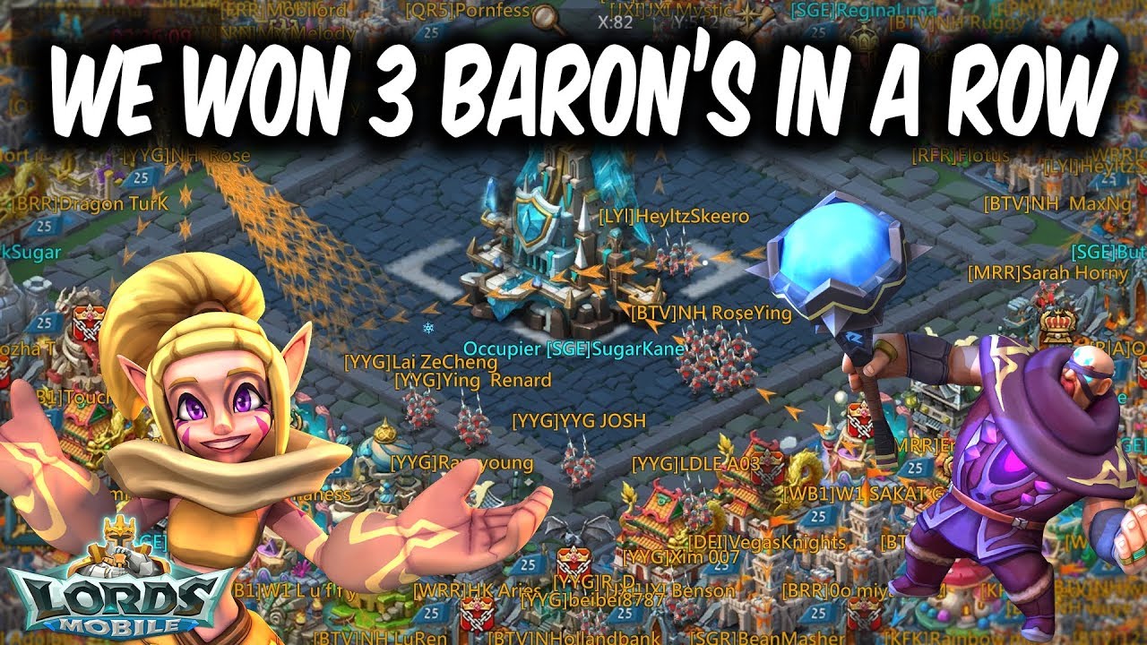 We Won 3RD Baron In A Row SugarKane - Lords Mobile