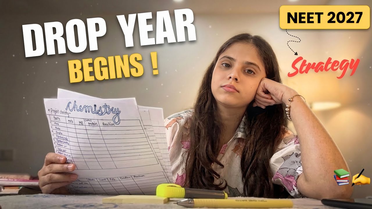 Starting My NEET 2027 Preparation from zero 📚✍️ || Dropper Strategy #neet #neet2027 #viral #trending