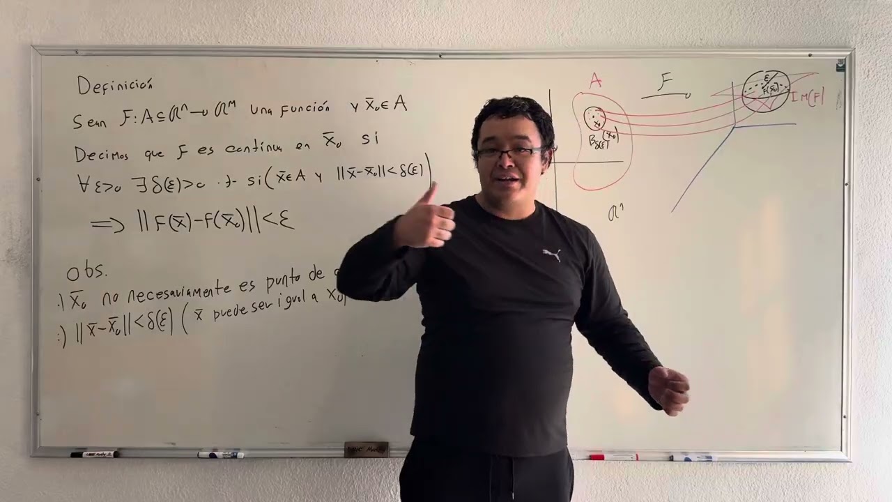 Continuidad para funciones de R^n en R^m