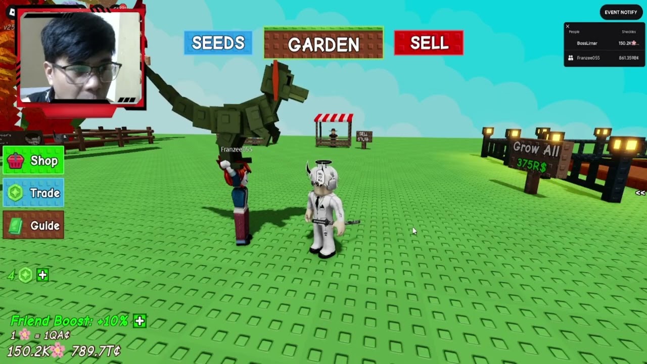 6th Lucky Follower for Free 39KG! #roblox #growagarden #growagardenroblox