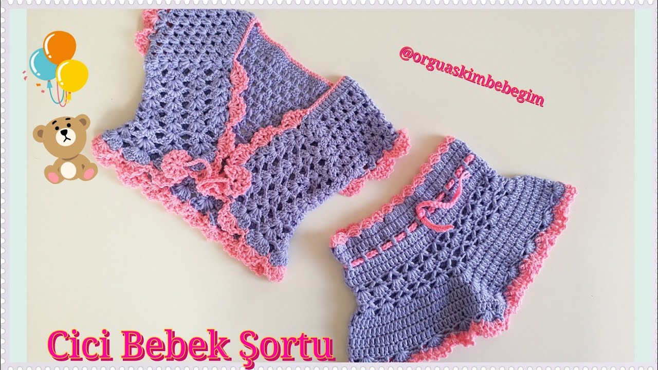 Kolay Bebek Şortu Nasıl Örülür?