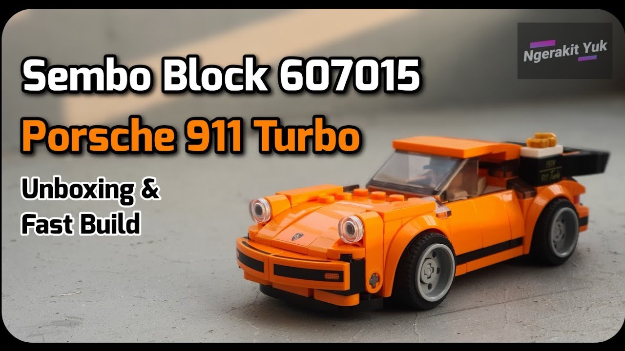 LET'S BUILD - Brick Sembo 607015 Porsche 911 Turbo | Unboxing & Fast Build
