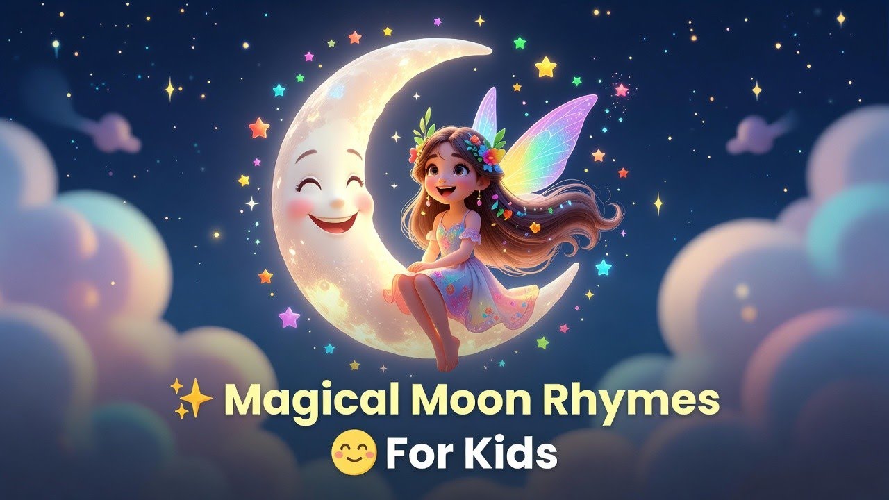 🌙✨Chand Mein Pariyan Rehti Hain 🧚‍♀️ | Chanda Mama Dur Ke | Magical Hindi Rhymes for Kids #Moonrhyme