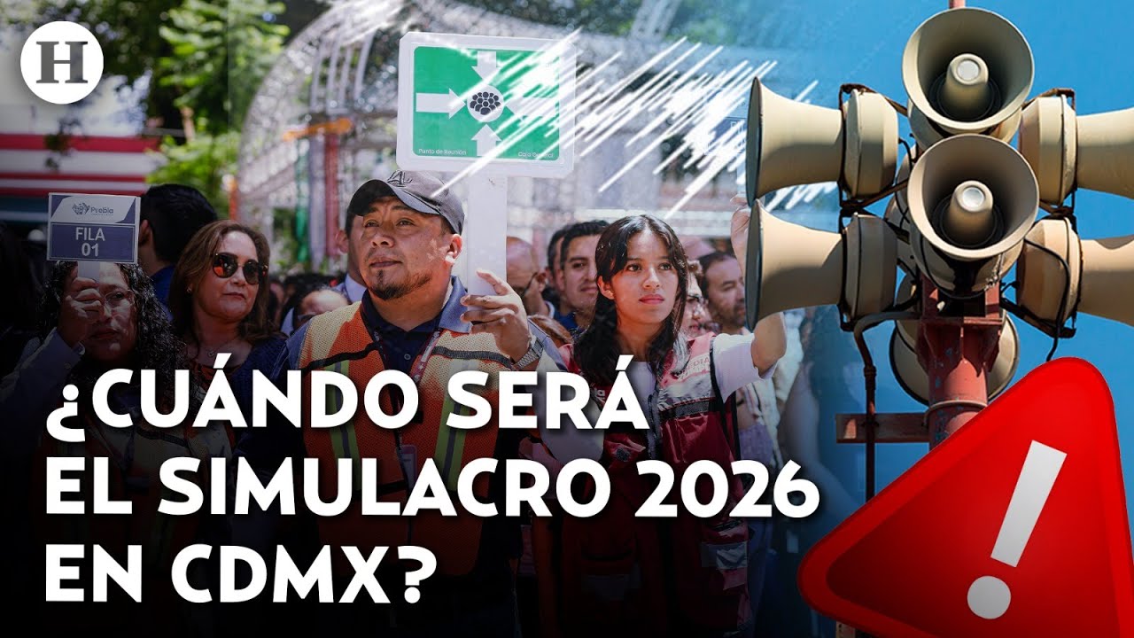 &iexcl;Que no te asuste la Alerta S&iacute;smica! Esta ser&aacute; la fecha y hora del primer simulacro 2026 en CDMX