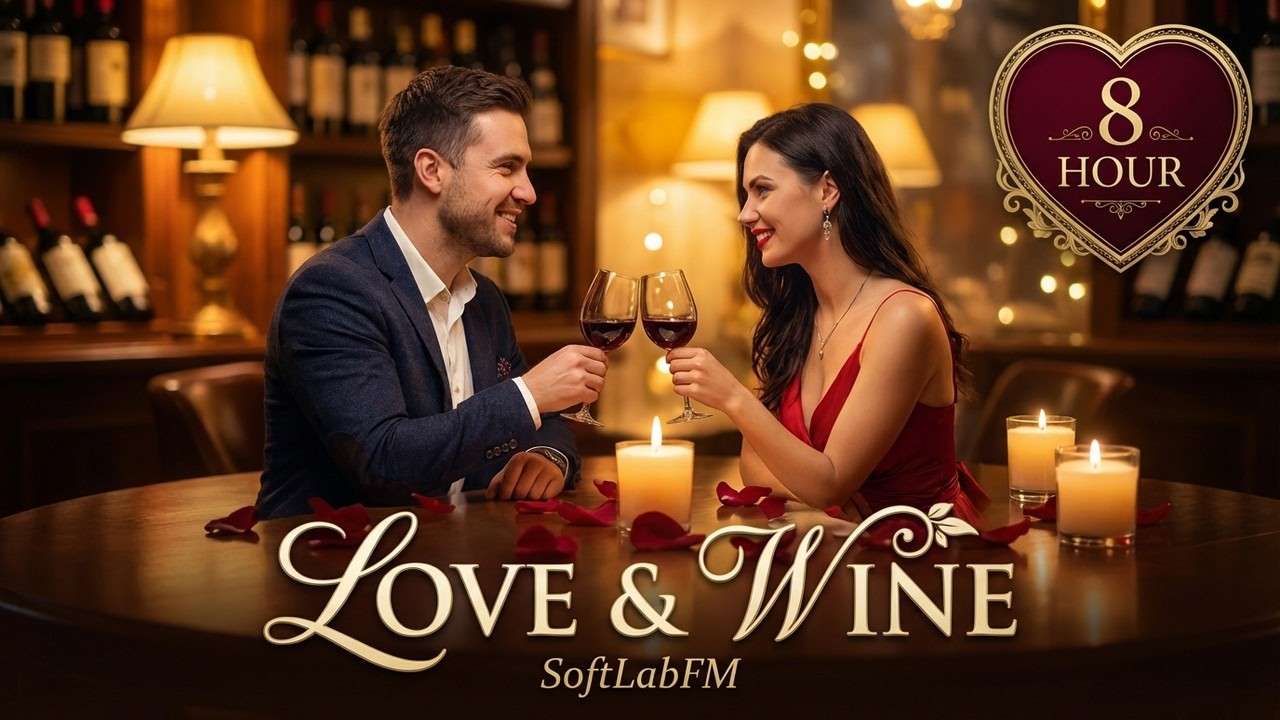 Valentine's Day Love & Wine Songs🍷 8 Hours of Romantic Music for Dinners, Date Nights & Couples