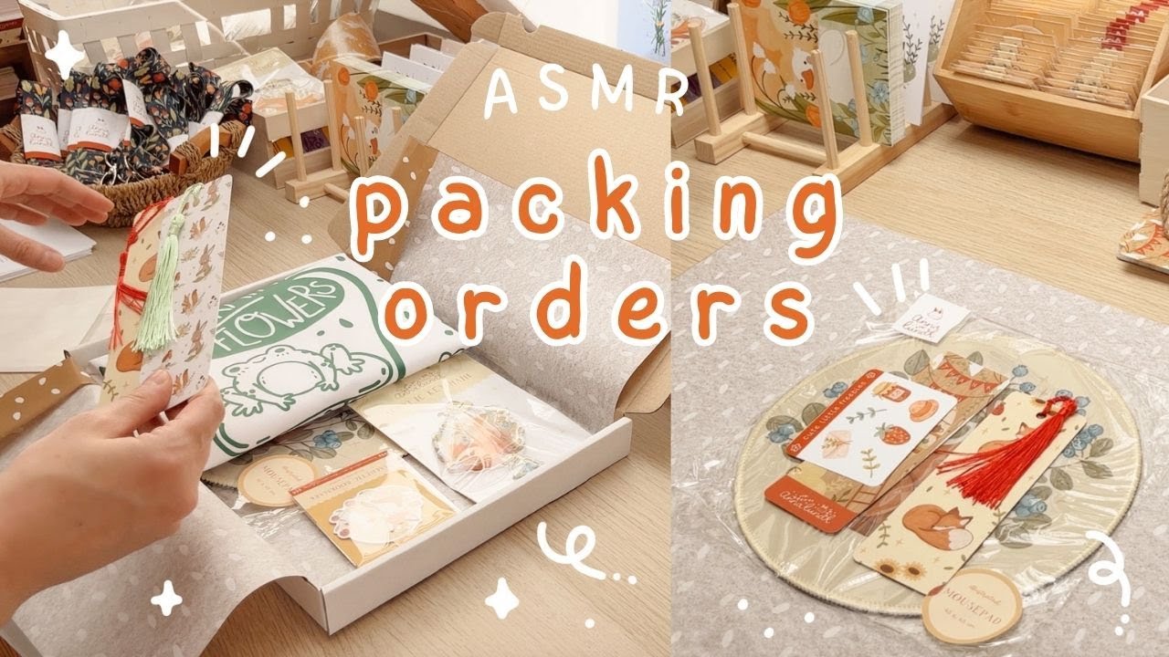 asmr packing orders in real time - pt.2 ✿ no music or talking | small business