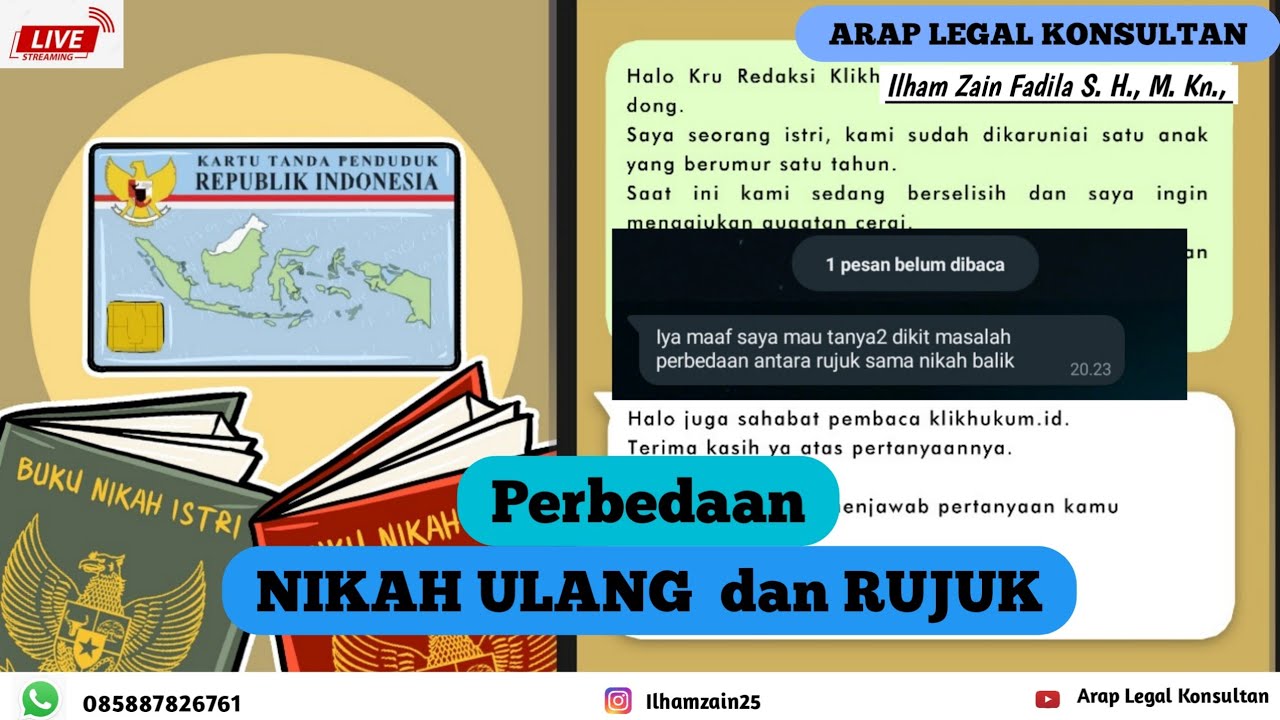 Perpedaan Rujuk dan Nikah Ulang