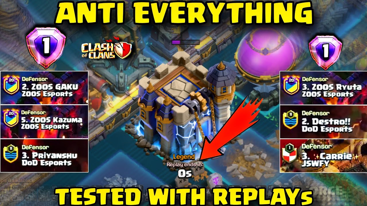 BEST Th18 Legend Base Link | Th18 Anti Thrower Bases for 1 STARS Th18 War Base Layout Clash of clans