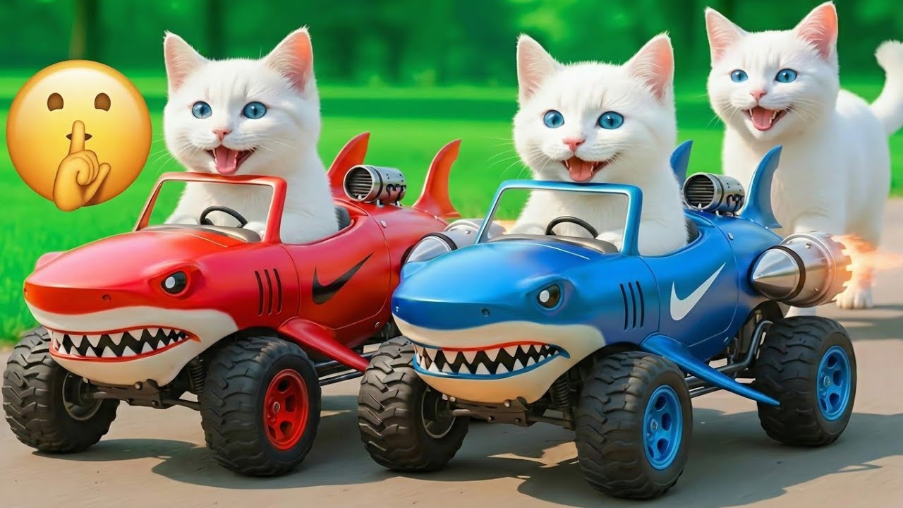 Mama Cat Grooms Her Fur on the Farm and Creates a Tiger Hat for Her Kittens at Home🐾🎩🐯