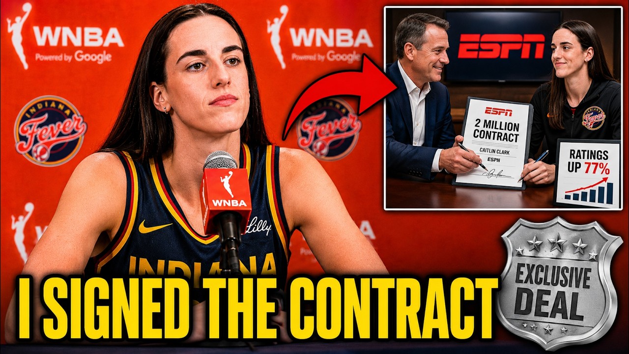 Кейтлин Кларк ПОДПИСАЛА контракт с ESPN на 2 миллиона долларов после того, как рейтинги ВЗЛЕТЕЛИ ...