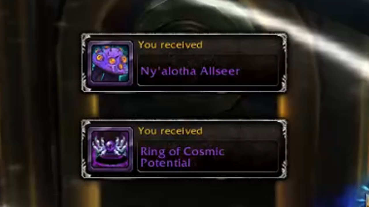 Ny'alotha Allseer Drop After 69 Attempts (N'Zoth Mount) - World of Warcraft