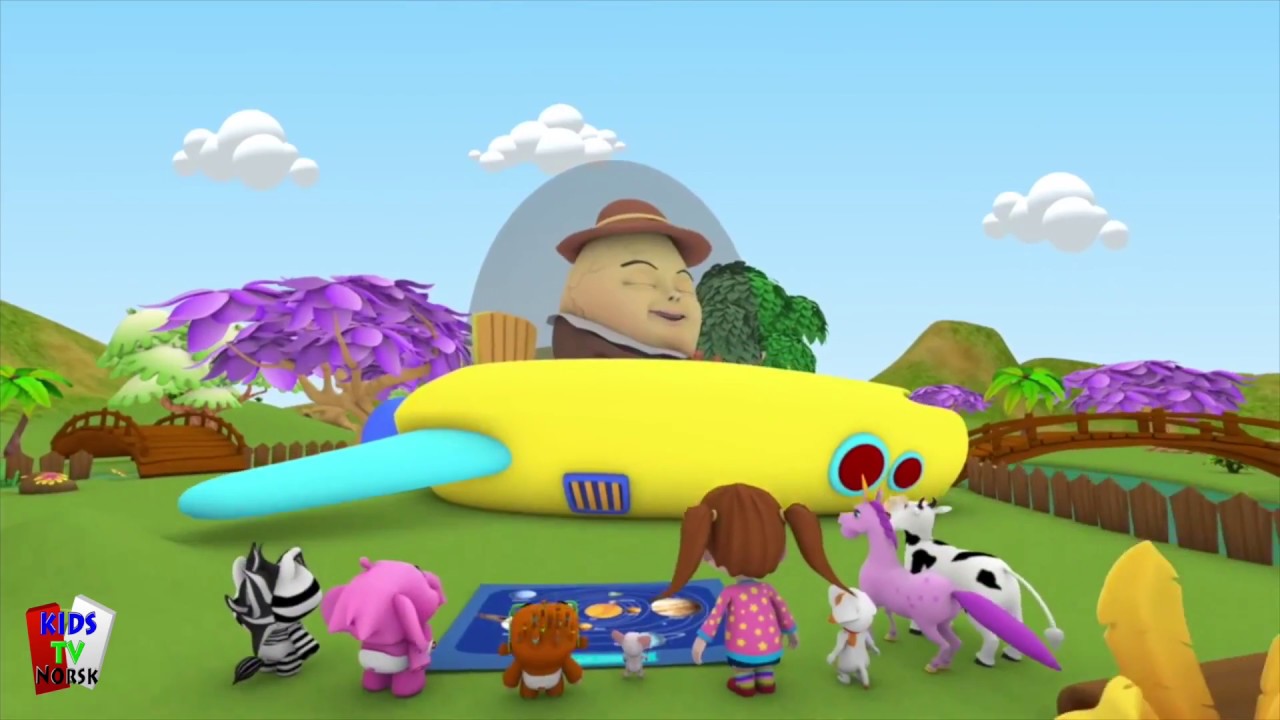 Humpty Dumpty satt på veggen | Humpty Dumpty | Kids Tv Norsk | Barnesanger på Norsk