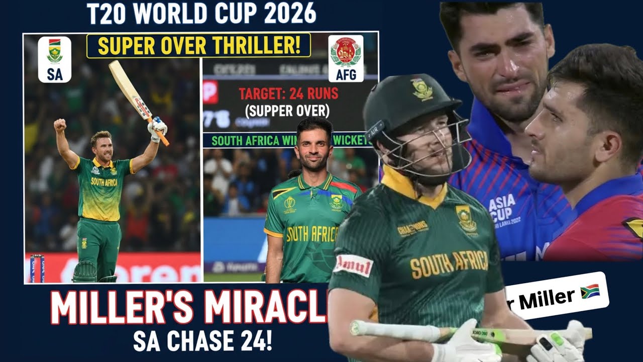 😱UNBELIEVABLE! South Africa vs Afghanistan | Double Super Over Drama | T20 World Cup 2026 Highlights