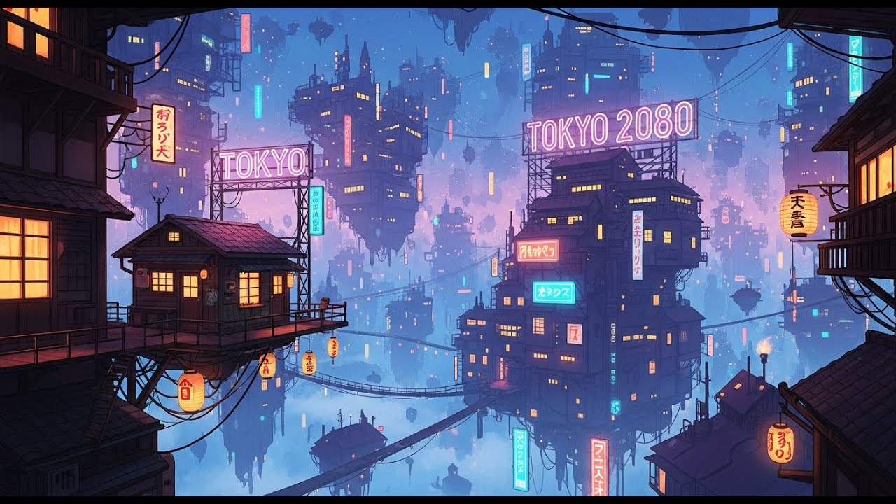 Tokyo Rain Nostalgia 🌆 Lofi Hip Hop to Focus, Unwind, Code 🌧️ | by Future Japan Lofi