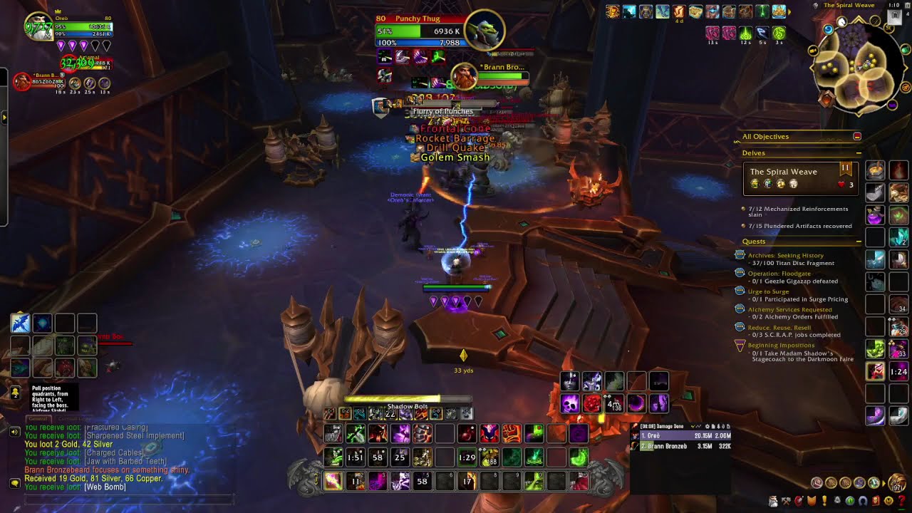 The Spiral Weave | Delve | Overcharged | Bountiful 11 | Diabolist Demonology Warlock
