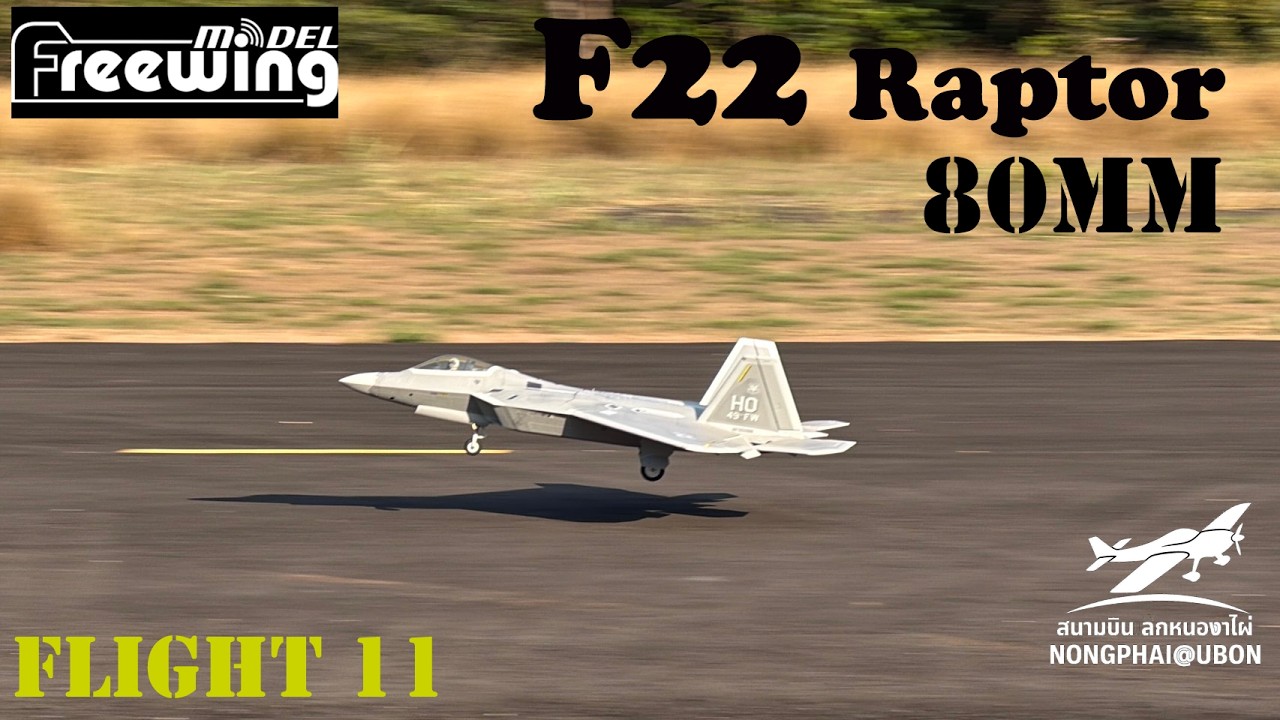 F22 80mm Freewing Model Flight 11