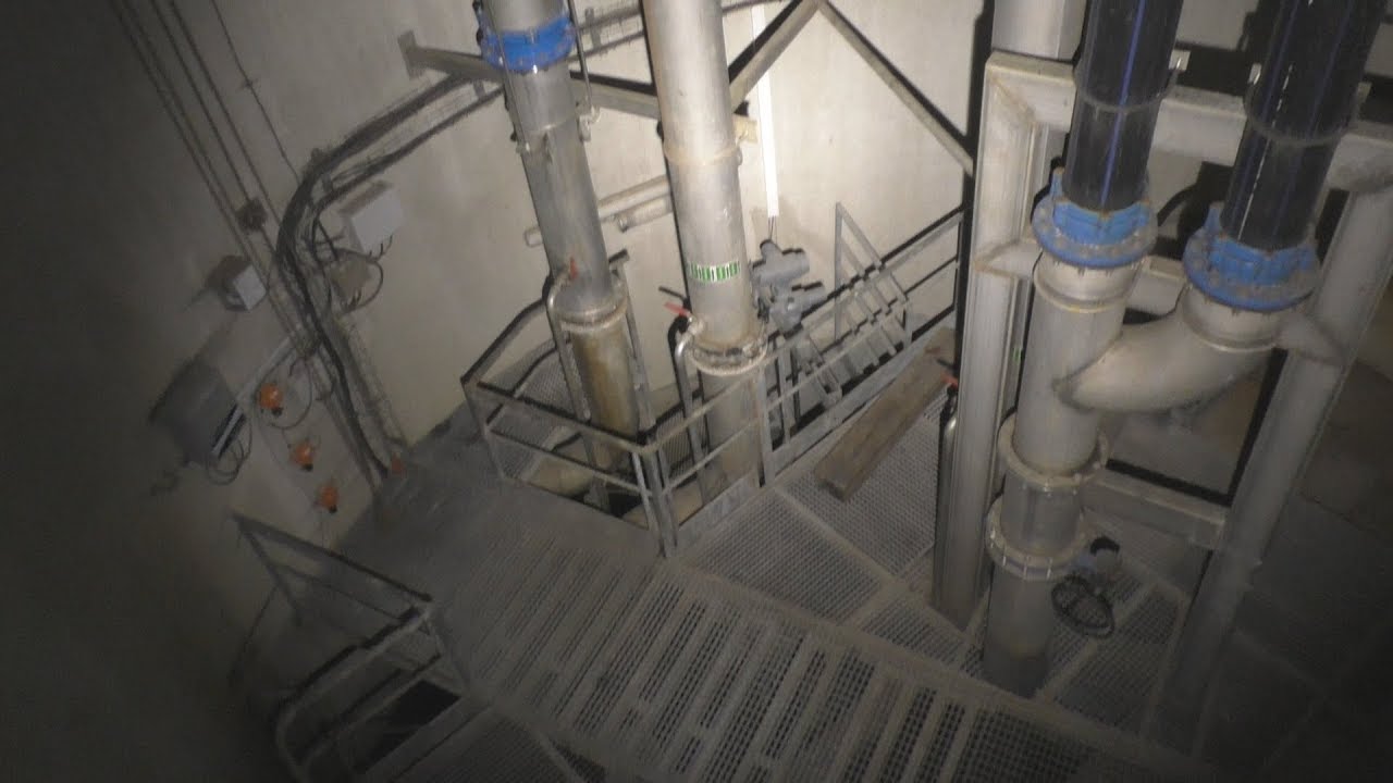 Exploration nocturne d'une station de traitement des eaux ► URBEX