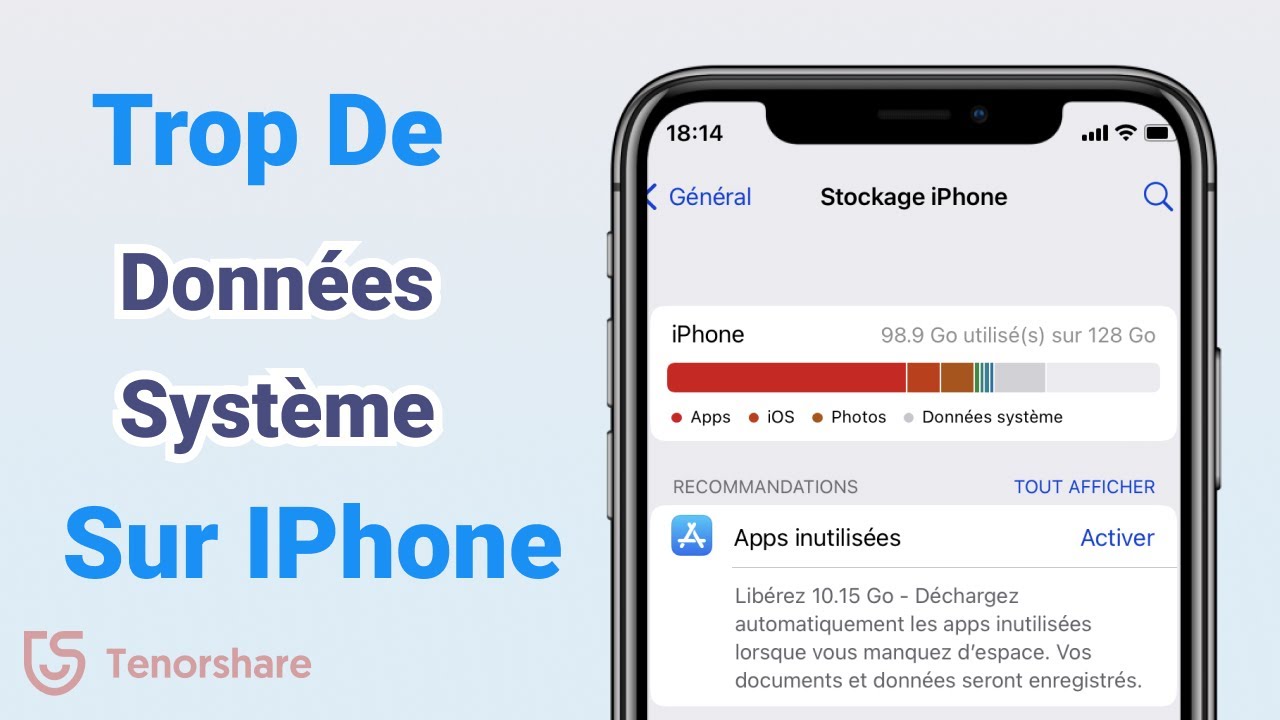 Espace occupée par les données système sur iPhone avec iOS 16 ? Que Faire ?