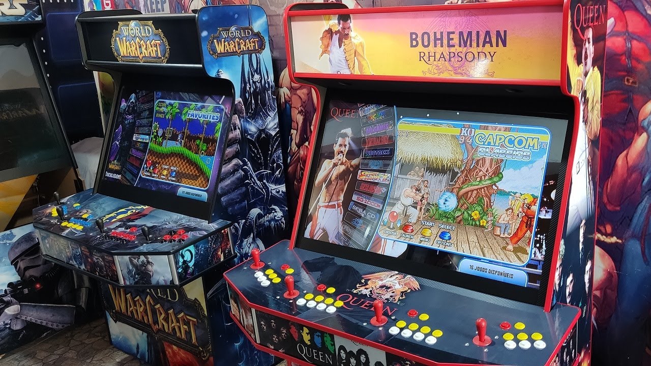 (Lind&atilde;o) Fliperama Queen 48 polegadas Malvadeza Games