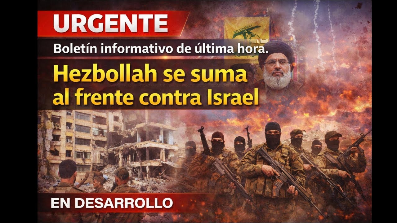 BOLETIN INFORMATIVO - HEZBOLLAH ATACA ISRAEL, CONTINÚA LA GUERRA EN ORIENTE MEDIO