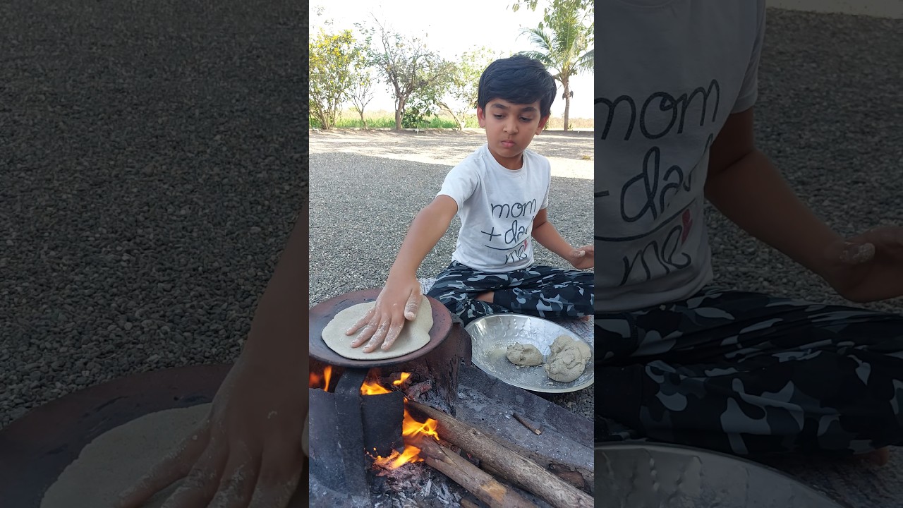 Village's local food 😋 Bajre ka Churma #shorts #villagelife