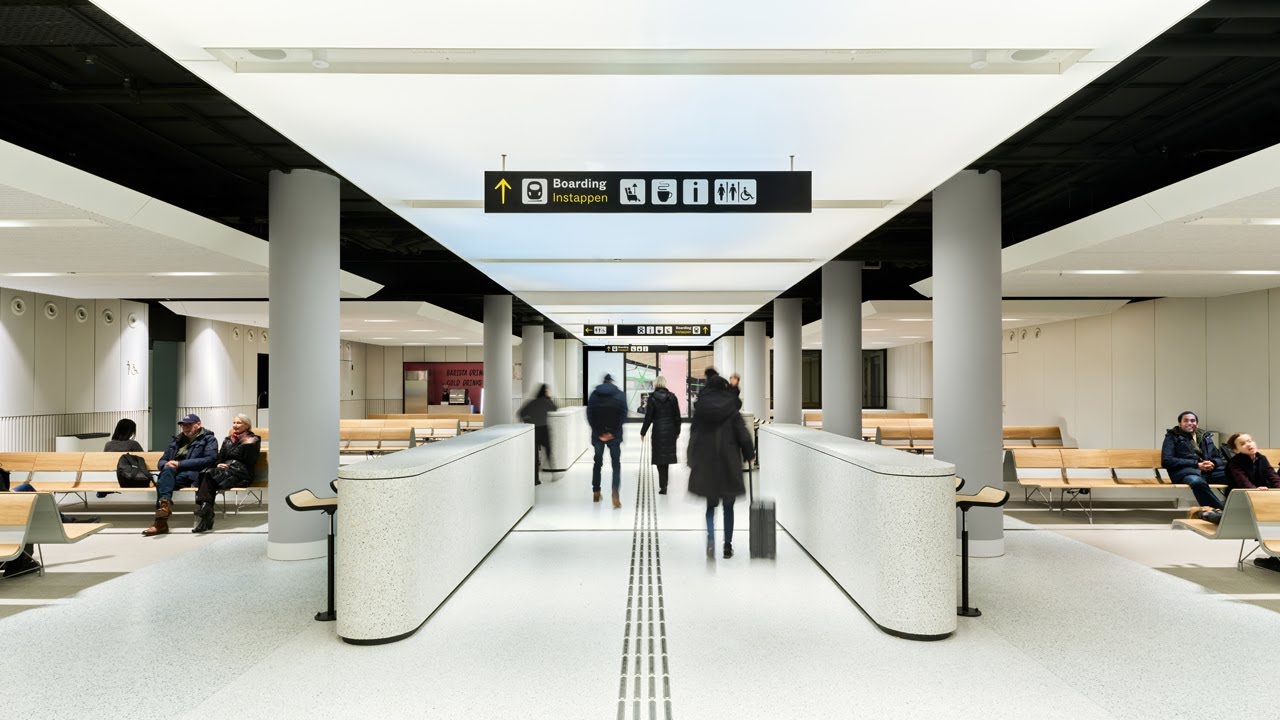 The new UK terminal in Amsterdam Central Station