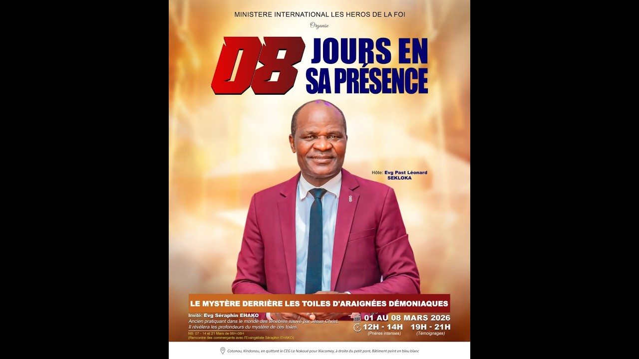 BIENVENUE AU CULTE D'ADORATION ET D'ACTION DE GRÂCE AU  MIHF
