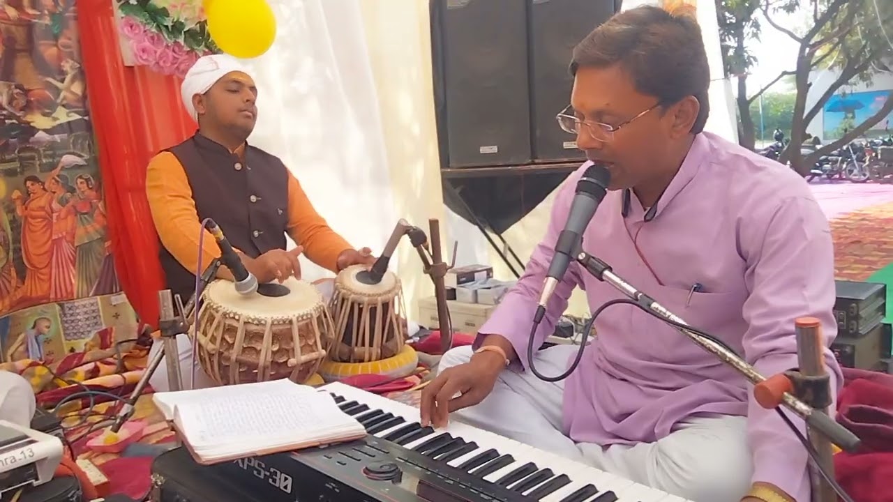 भजन #ऐसा कृष्ण भजन कीर्तन करते हुए आप पहली बार सुने गे 