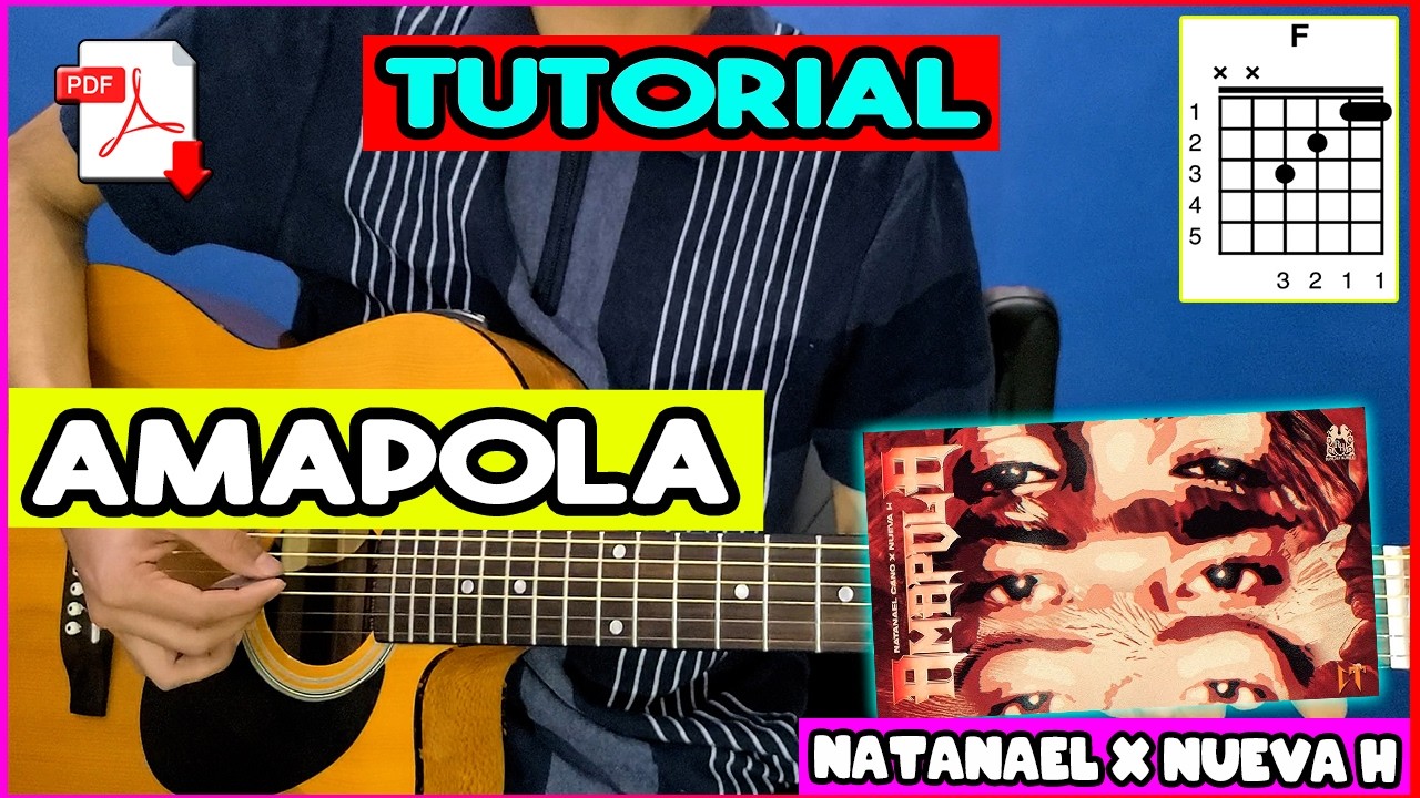 [TUTORIAL] Amapola Natanael Cano x Nueva H Guitarra Acordes