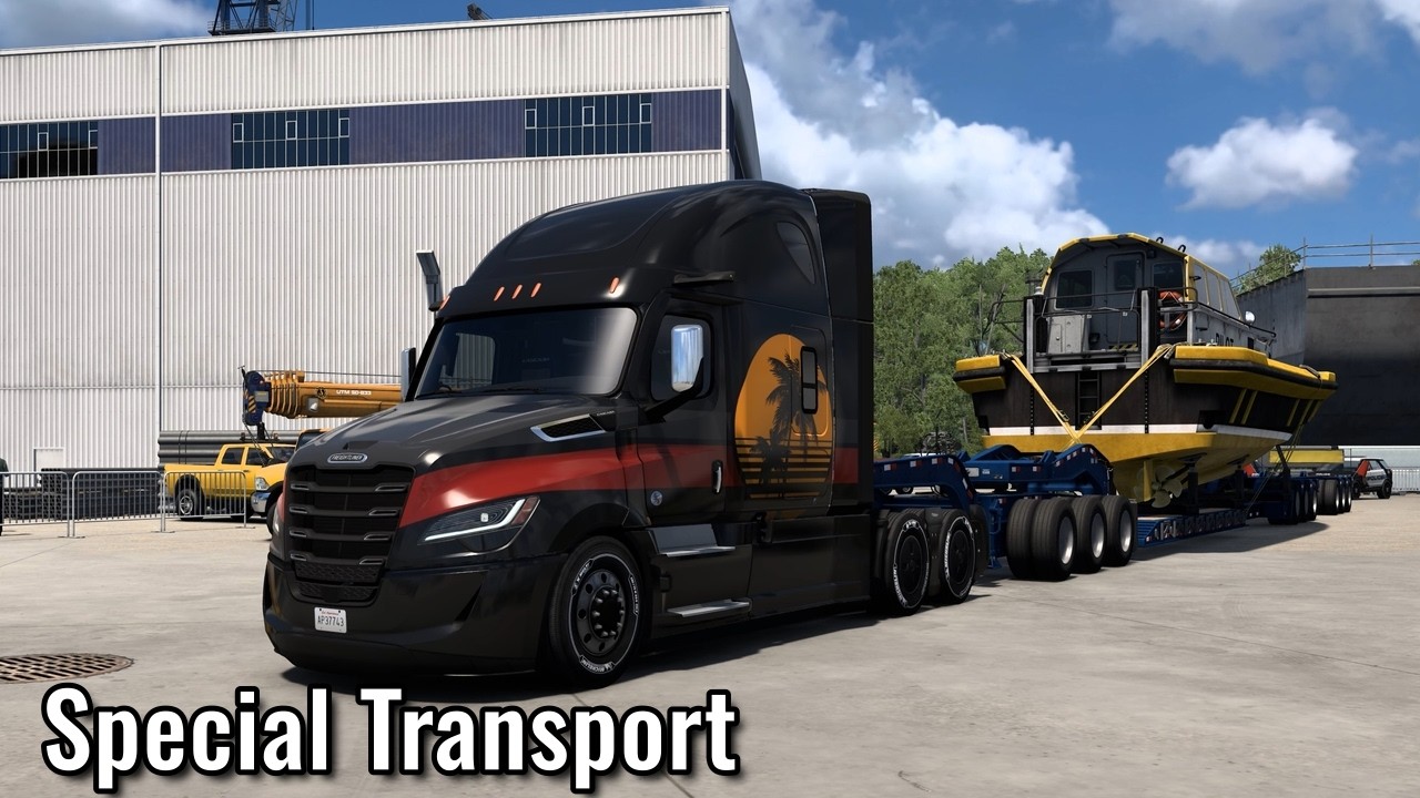Freightliner Cascadia Louisiana 61km American Truck Simulator 1.58 Open Beta
