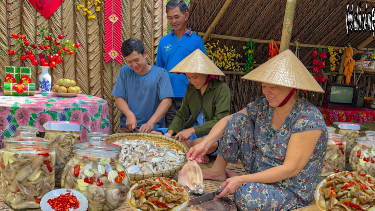 Dưa Lỗ Tai Heo Ngâm Chua Ngọt | Món Ăn Ngày Tết Miền Quê ||