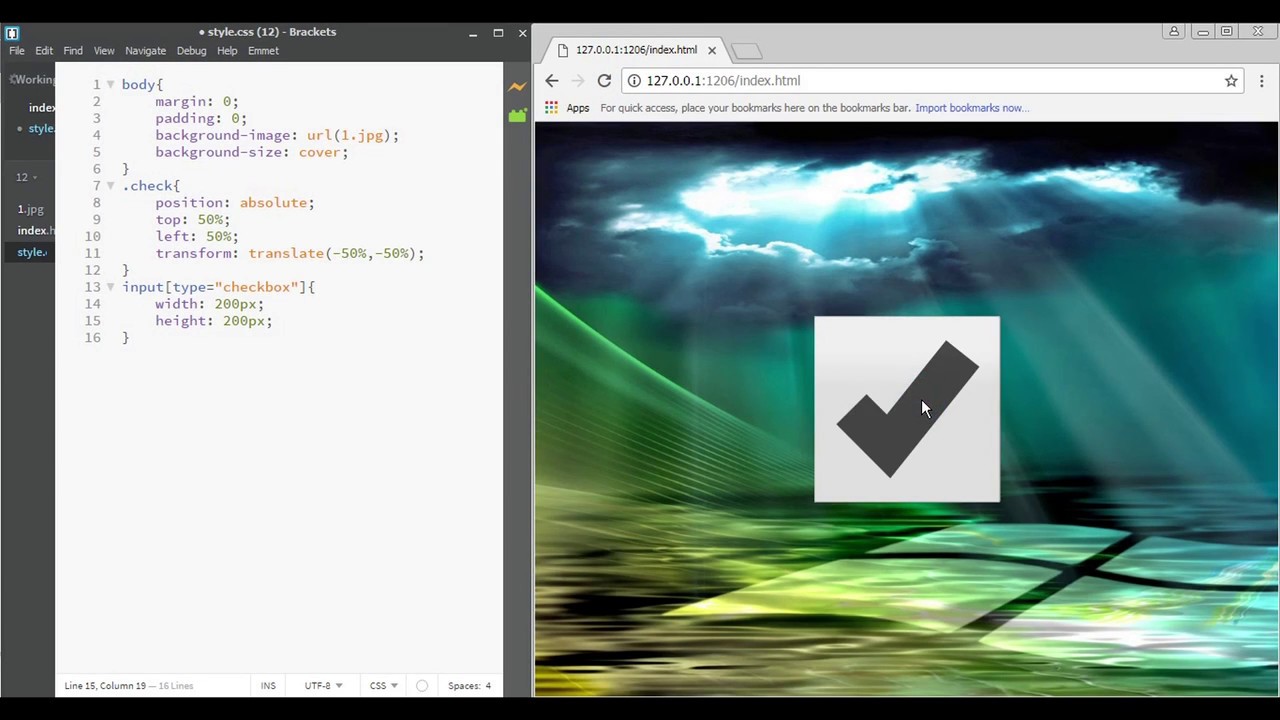 02 Customized CheckBox animation Tutorial Pure HTML and css