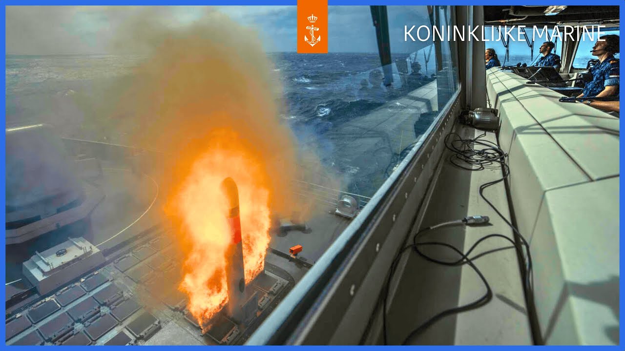 Tomahawk-raket vanaf marineschip Zr.Ms. De Ruyter: zo verliep de testlancering | Koninklijke Marine