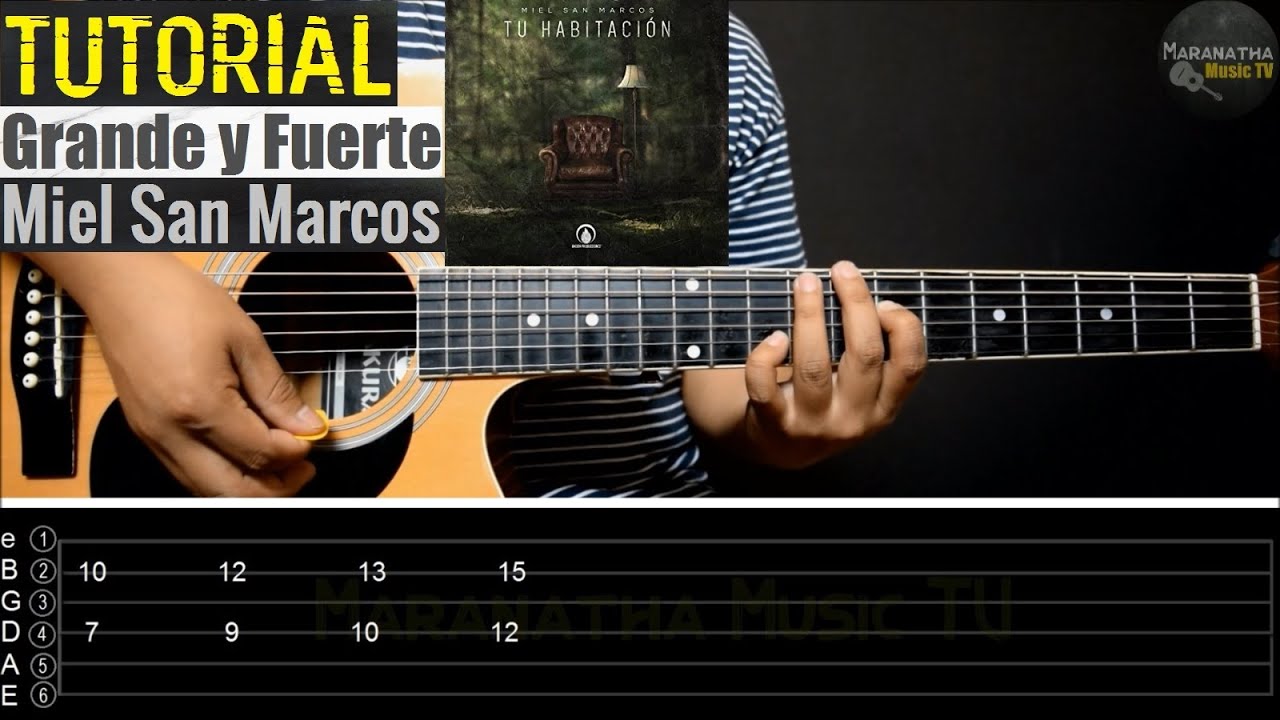 Grande y Fuerte (tu Habitación) || TUTORIAL GUITARRA | Intro | Acordes | TAB