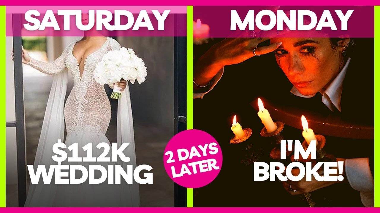 Spent $112,000 on wedding, then her husband LOST $200,000/yr job! Now, they regret it.