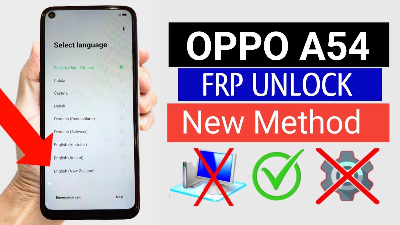 OPPO A53/ A54 - Google/ FRP Unlock | Share article Not Working | New Method (Without Tools Pc) 