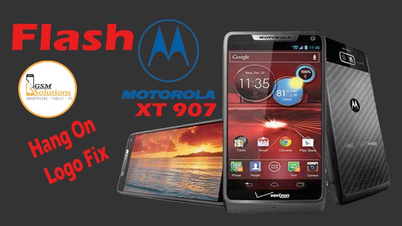 Flash Motrolla XT907 With RSD Lite Free | Hang On Logo Problem Fix | Hang On Red Eye Fix