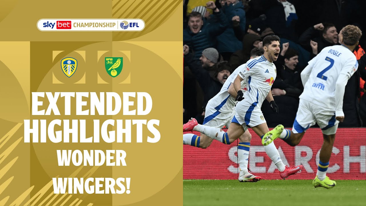 WONDER WINGERS! | Leeds United v Norwich City extended highlights